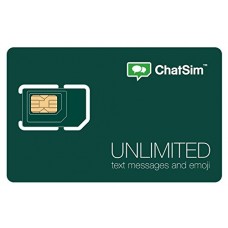 ChatSim SIM Card Unlimited Chip Global com WhatsApp (+150 países)